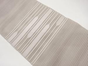 絽綴れ変わり横段模様織出し名古屋帯